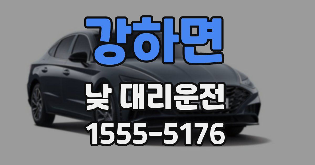 강하면 낮 대리운전