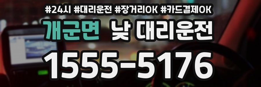 개군면 낮 대리운전