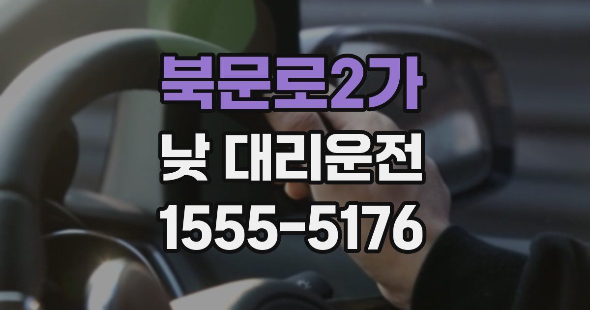 북문로2가 낮 대리운전
