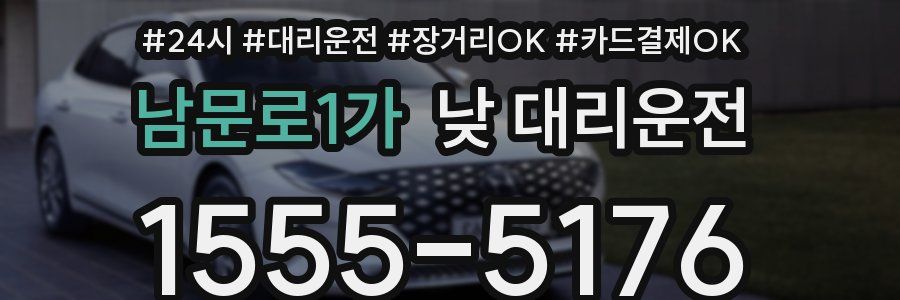 남문로1가 낮 대리운전