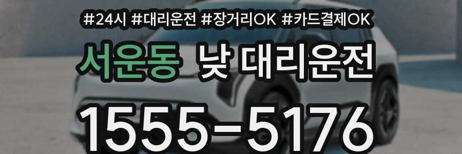 서운동 낮 대리운전