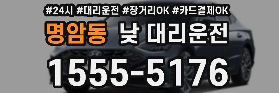 명암동 낮 대리운전
