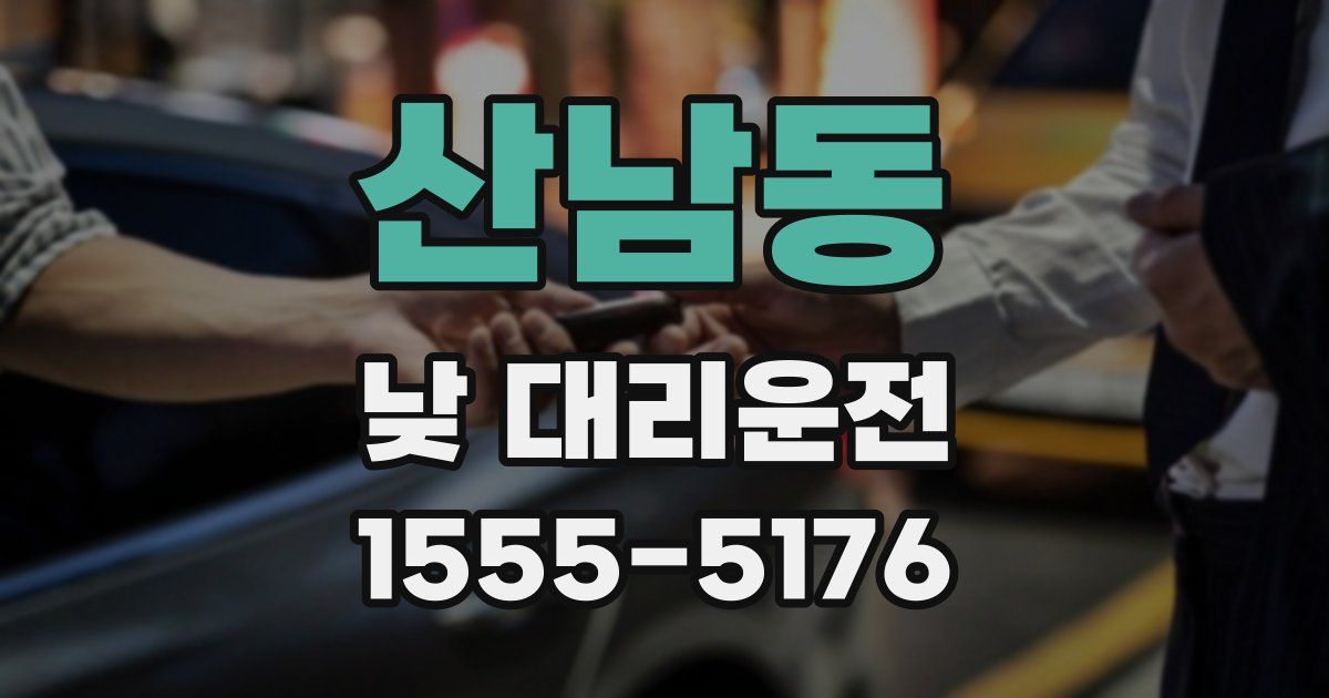 산남동 낮 대리운전
