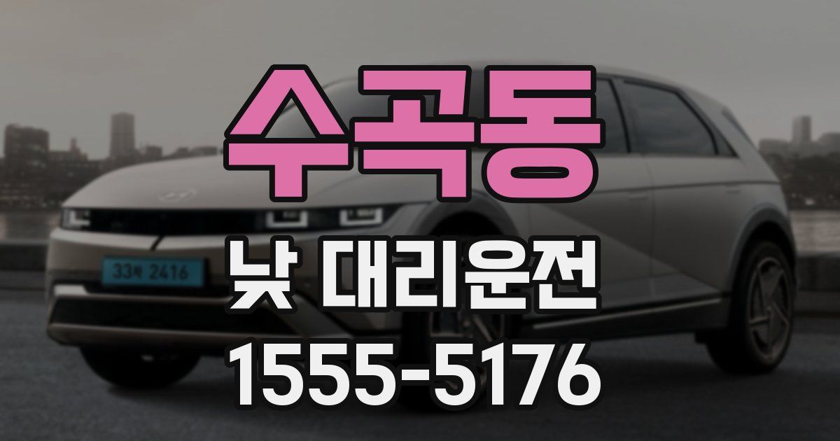 수곡동 낮 대리운전