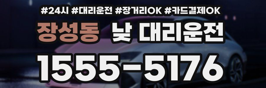 장성동 낮 대리운전
