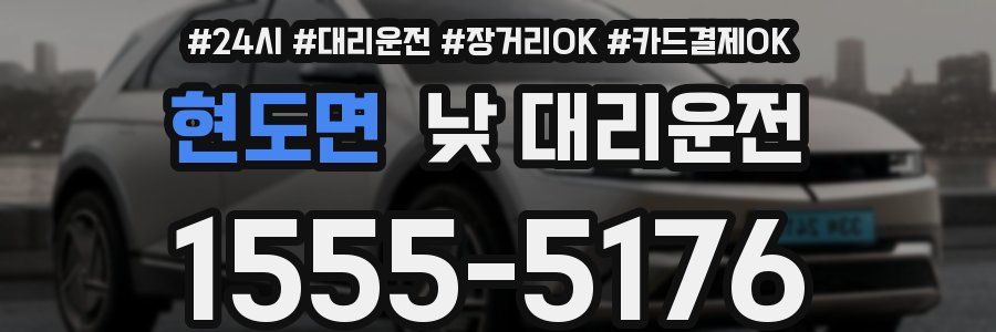 현도면 낮 대리운전