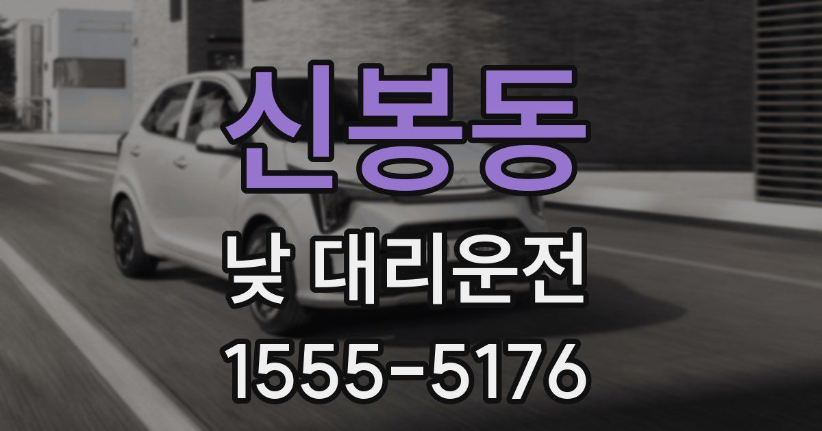 신봉동 낮 대리운전