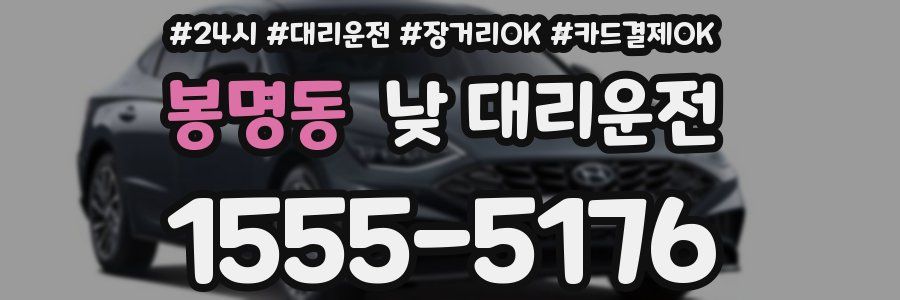 봉명동 낮 대리운전
