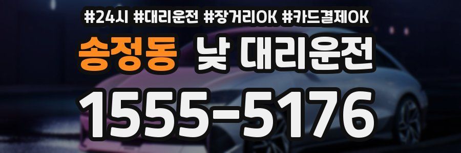 송정동 낮 대리운전