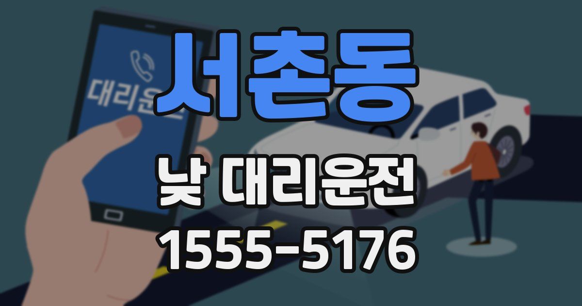 서촌동 낮 대리운전