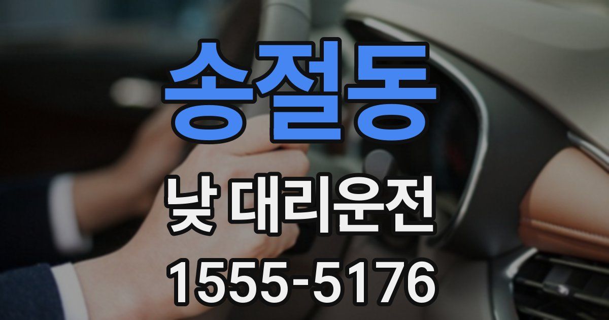 송절동 낮 대리운전