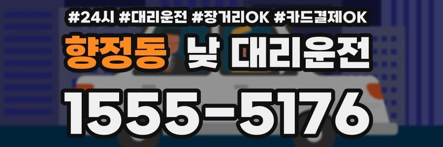 향정동 낮 대리운전
