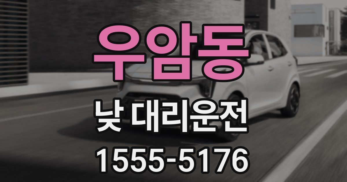 우암동 낮 대리운전