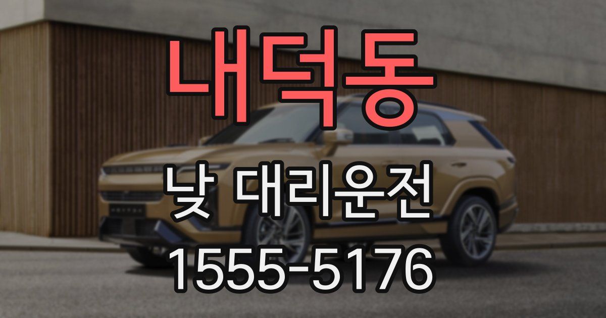 내덕동 낮 대리운전