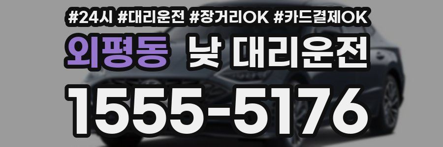 외평동 낮 대리운전