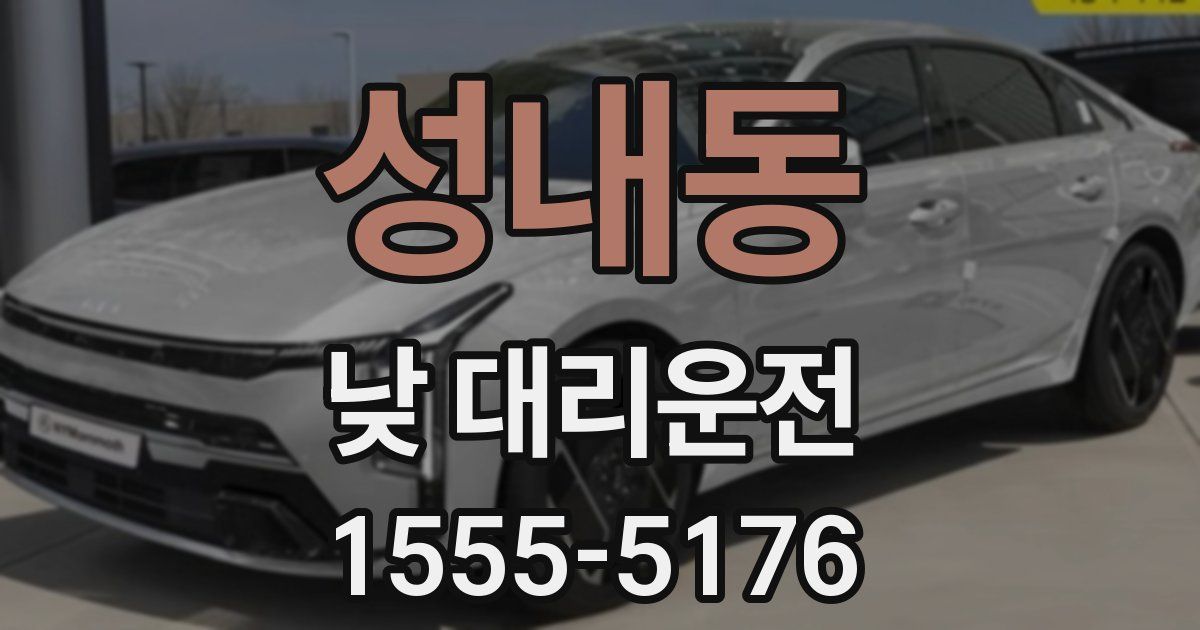 성내동 낮 대리운전