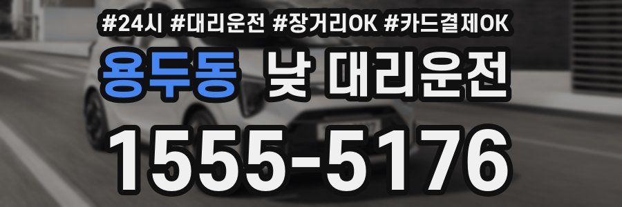 용두동 낮 대리운전