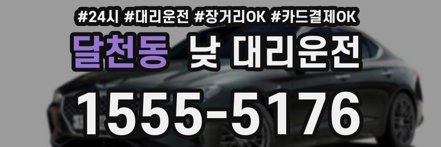 달천동 낮 대리운전