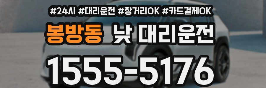 봉방동 낮 대리운전