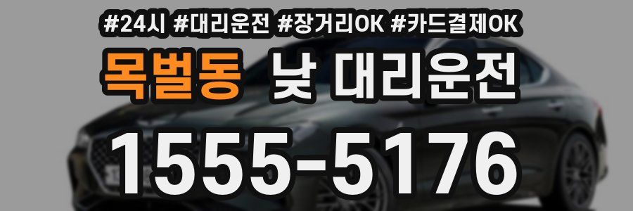목벌동 낮 대리운전
