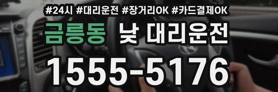 금릉동 낮 대리운전