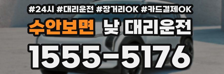 수안보면 낮 대리운전