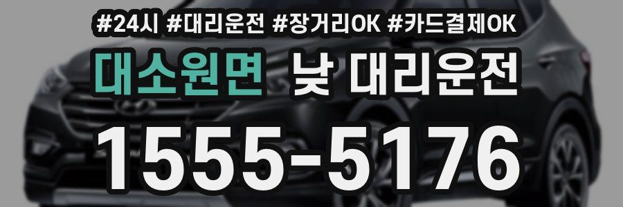 대소원면 낮 대리운전