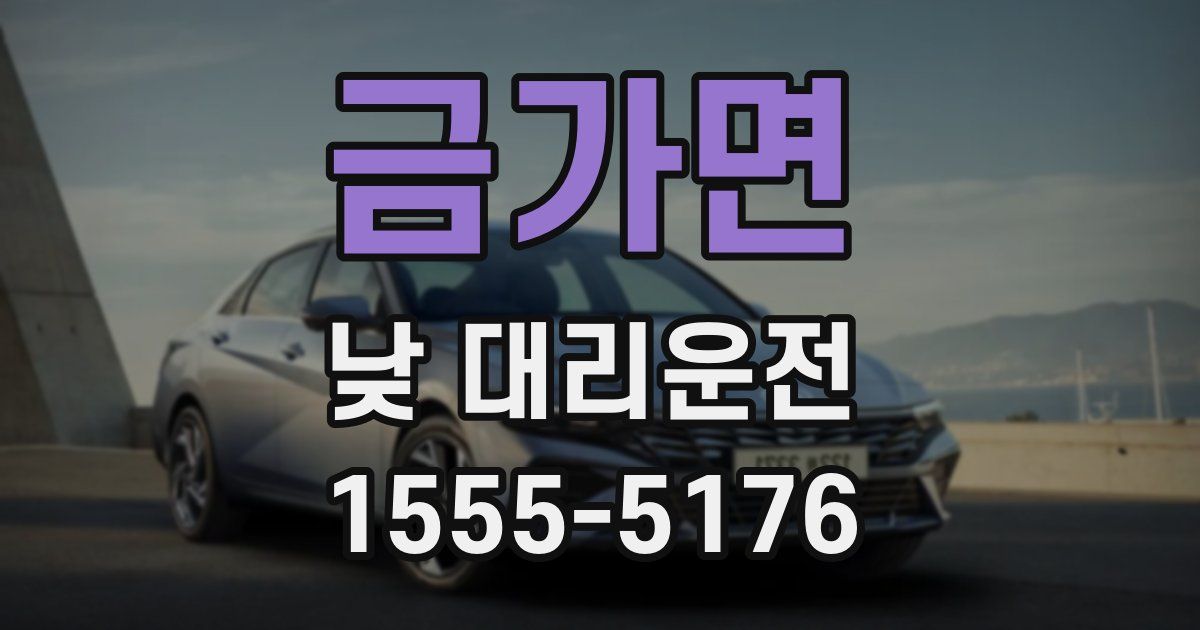 금가면 낮 대리운전