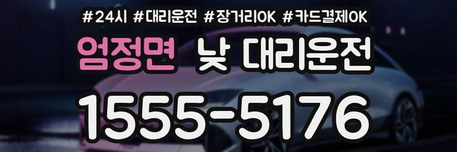 엄정면 낮 대리운전