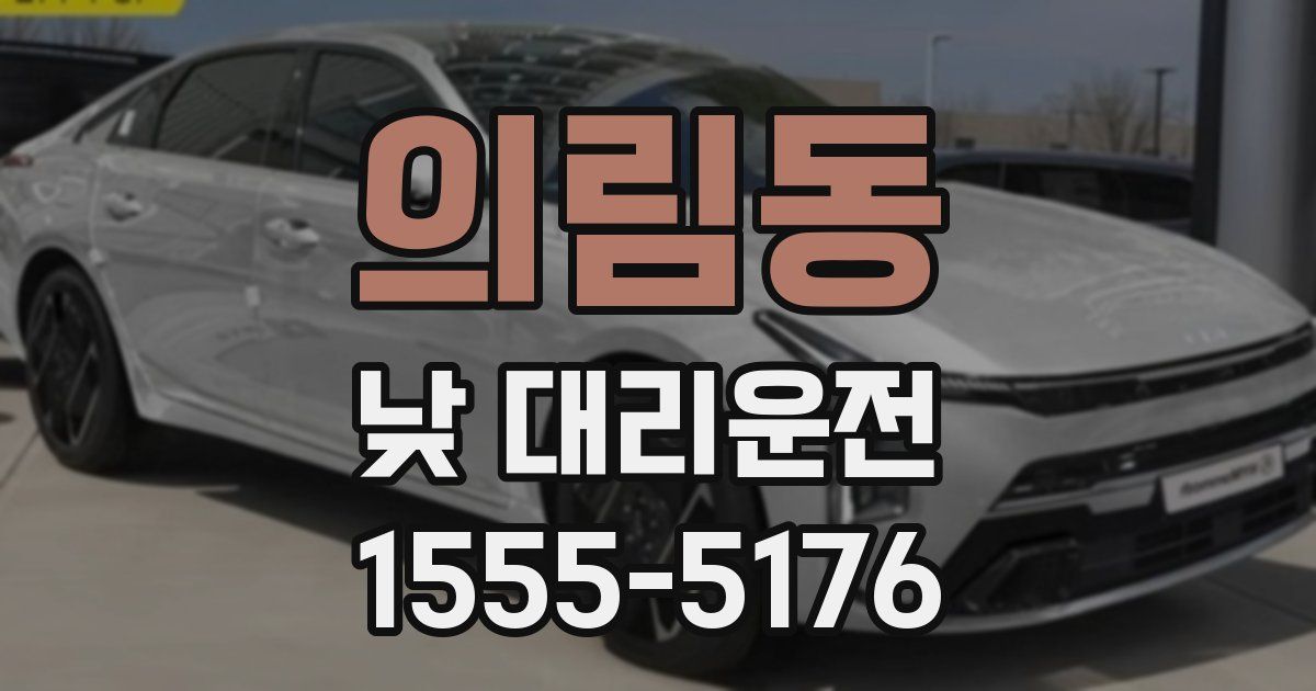 의림동 낮 대리운전
