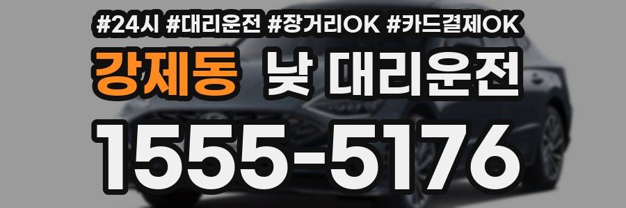 강제동 낮 대리운전