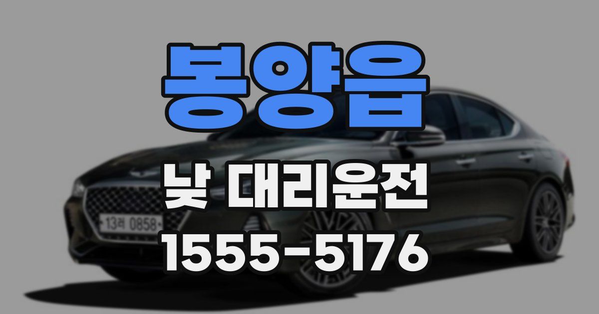 봉양읍 낮 대리운전