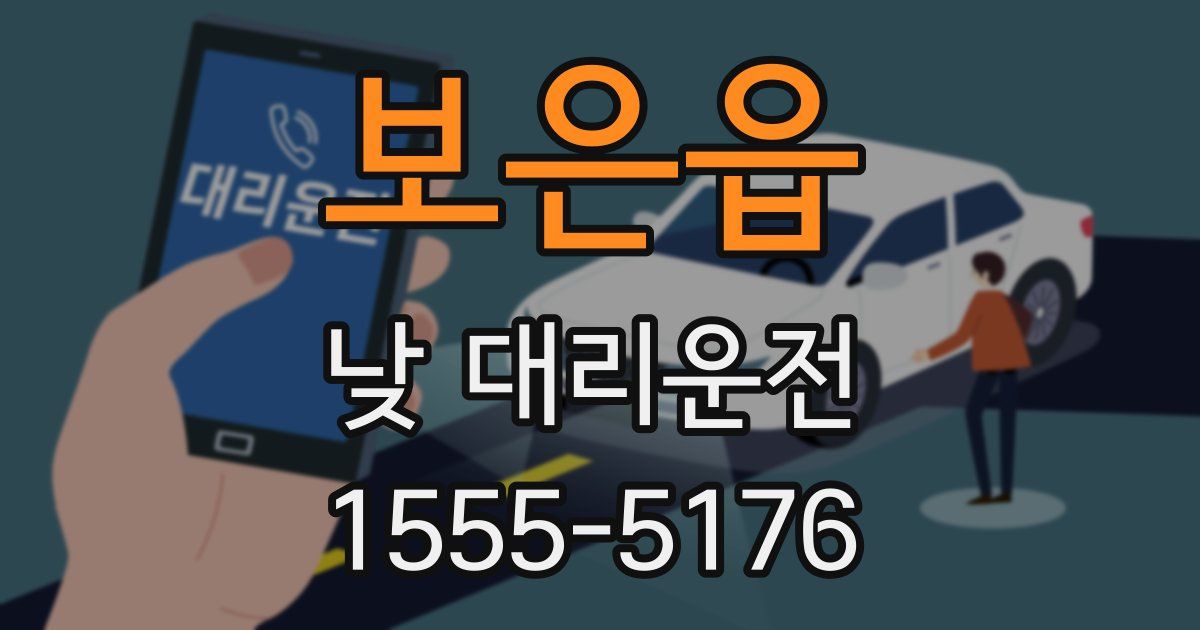 보은읍 낮 대리운전