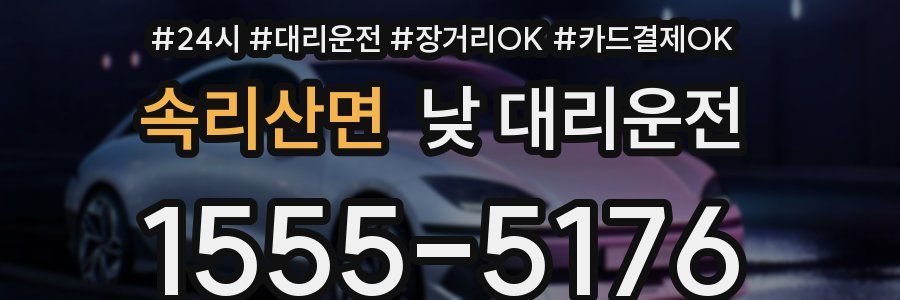속리산면 낮 대리운전