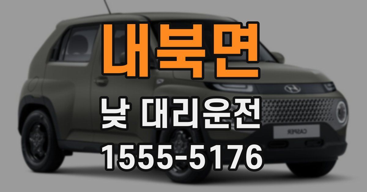 내북면 낮 대리운전