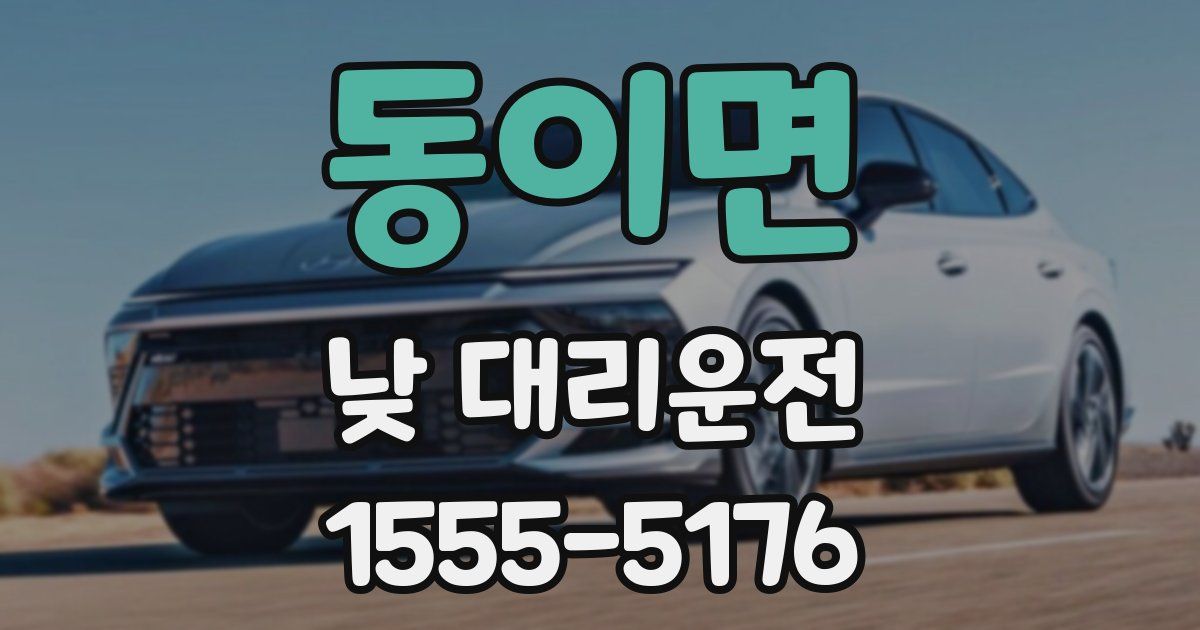 동이면 낮 대리운전