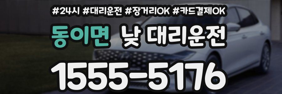 동이면 낮 대리운전