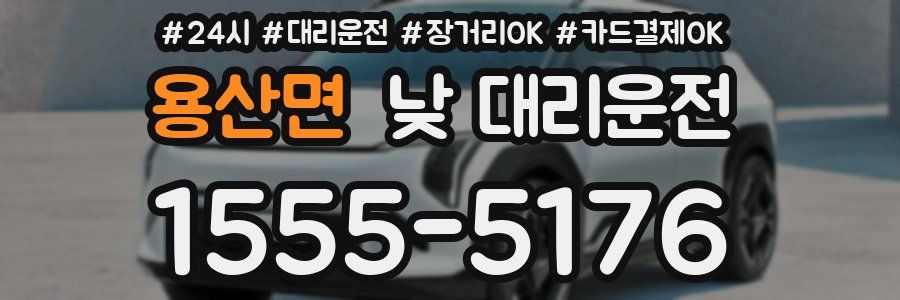 용산면 낮 대리운전