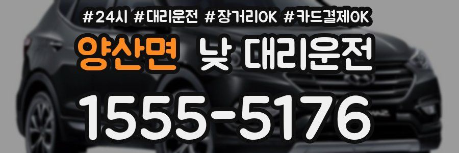 양산면 낮 대리운전