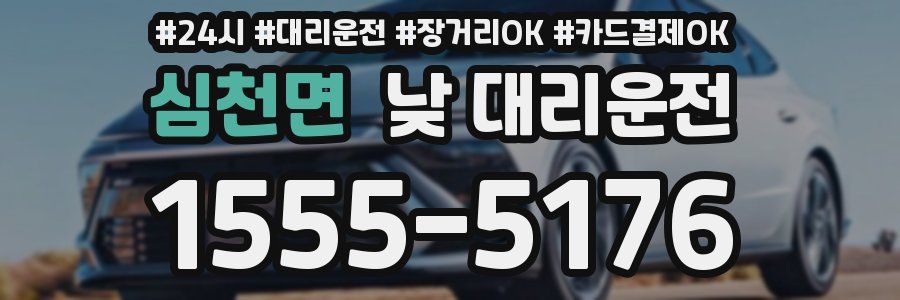 심천면 낮 대리운전