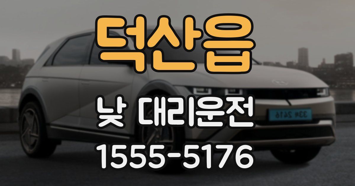 덕산읍 낮 대리운전