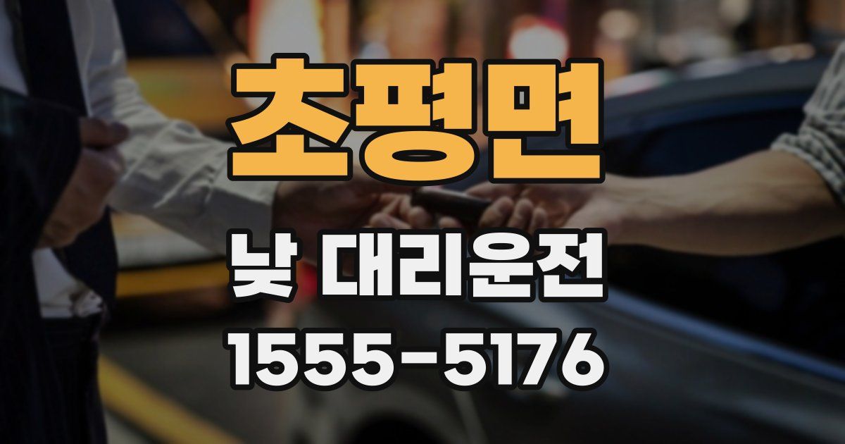 초평면 낮 대리운전