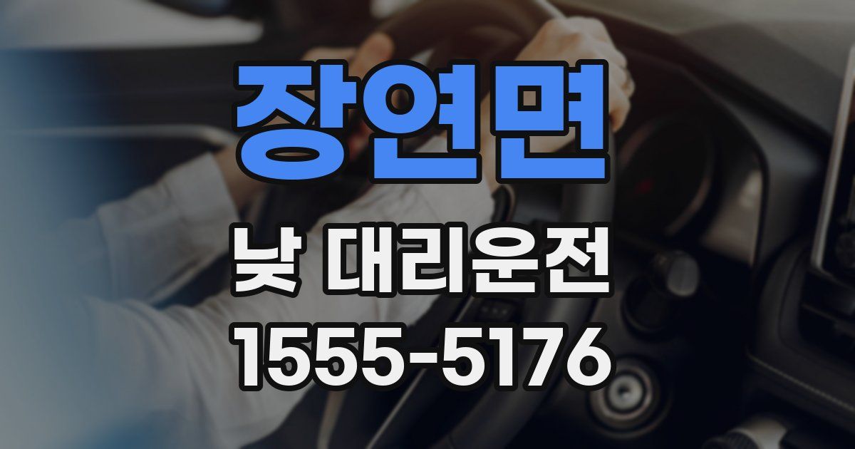 장연면 낮 대리운전