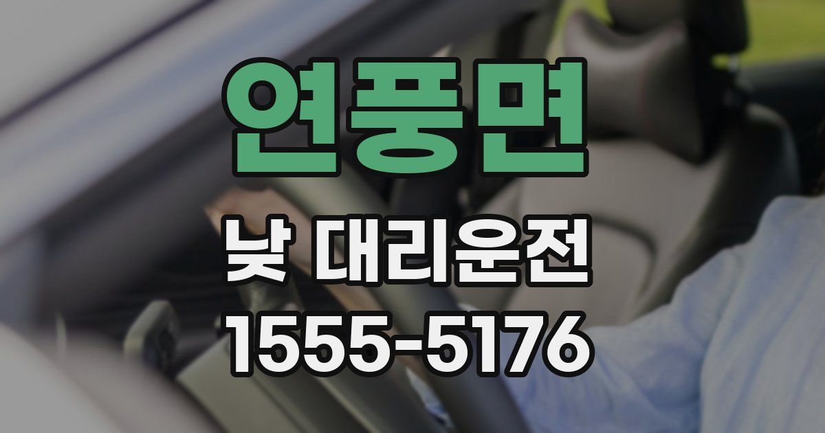 연풍면 낮 대리운전