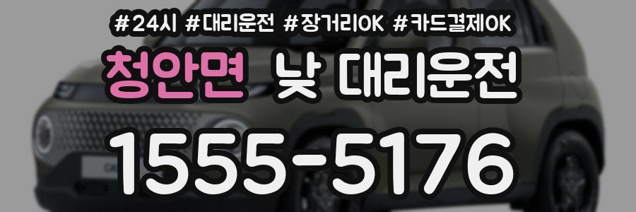 청안면 낮 대리운전