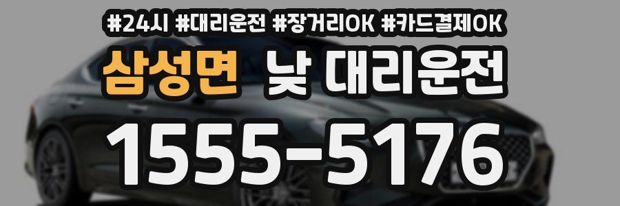 삼성면 낮 대리운전