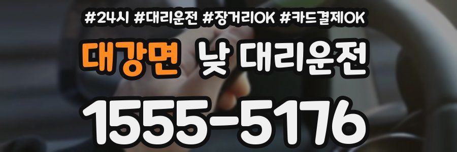 대강면 낮 대리운전