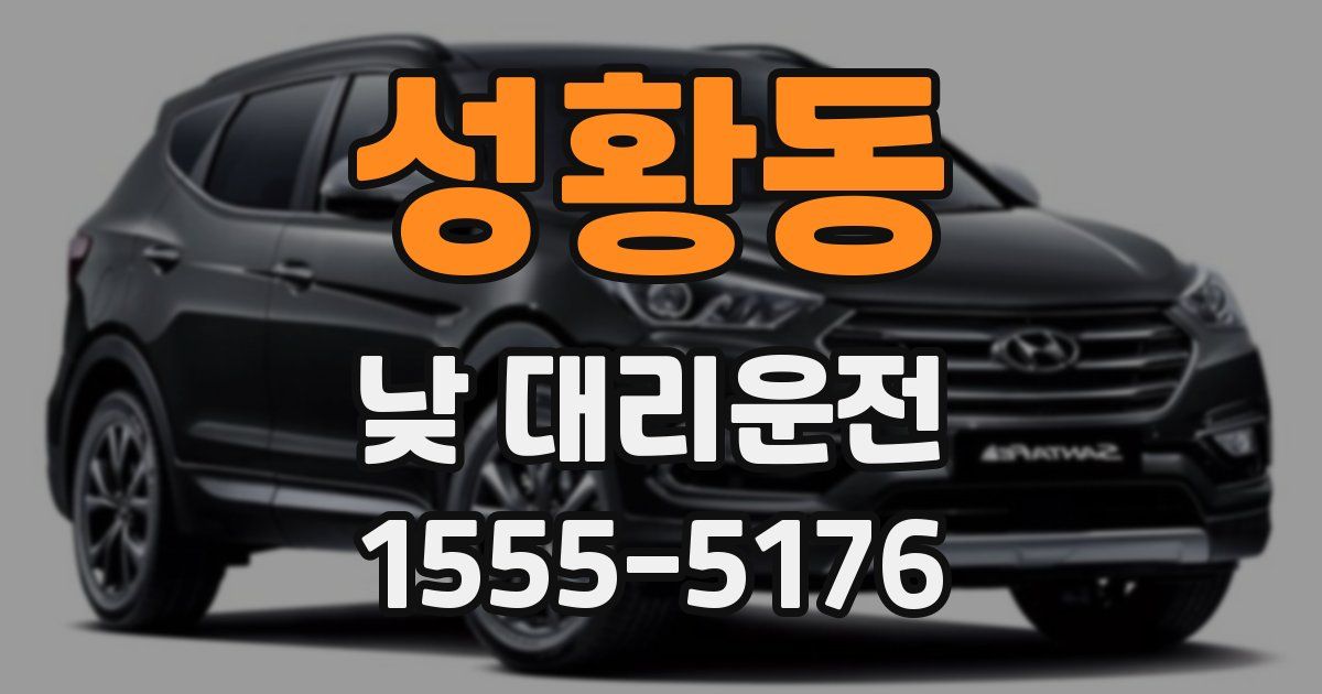 성황동 낮 대리운전
