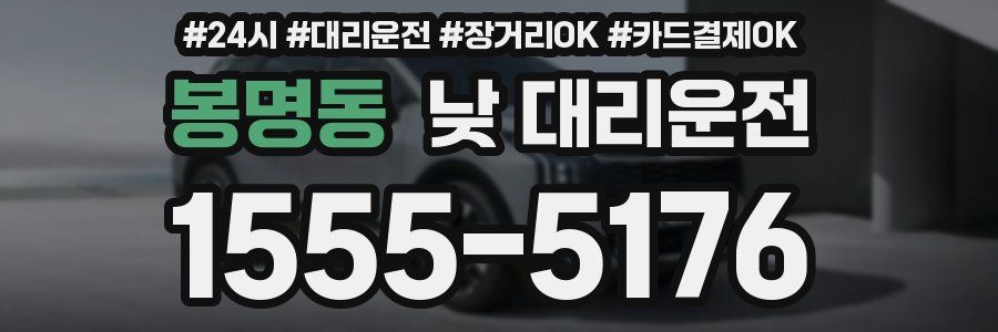 봉명동 낮 대리운전