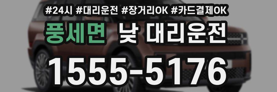 풍세면 낮 대리운전